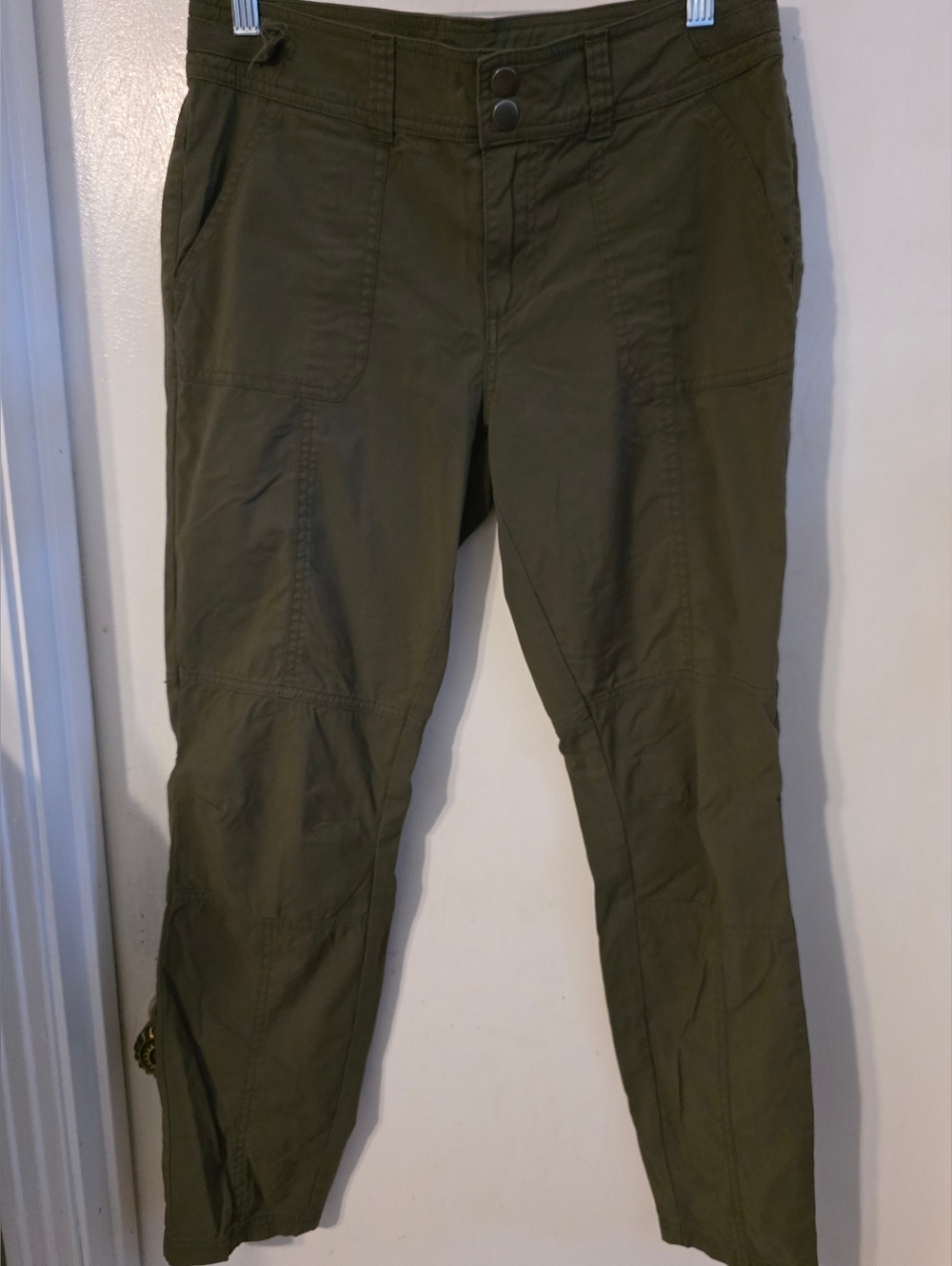 Prana Olive Green Utility Pants Size 8